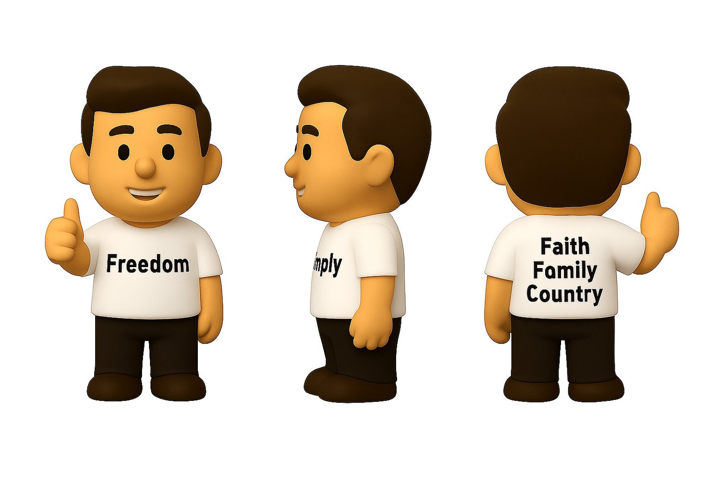 NEW Pocket Freedom Figurine (Pack of 5) $2.99 each/ $14.95